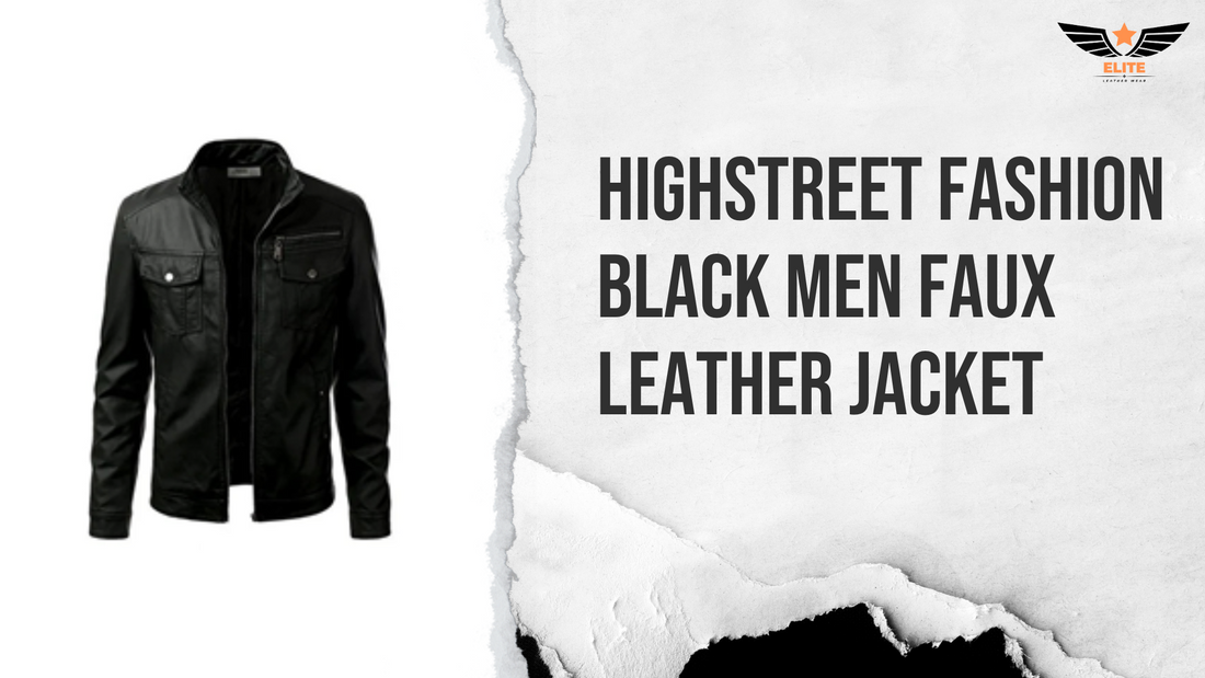 faux leather jacket mens