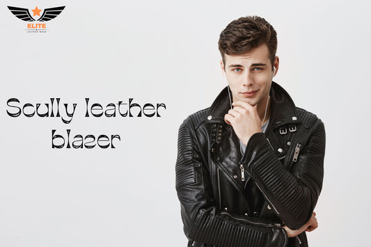 Scully leather blazer