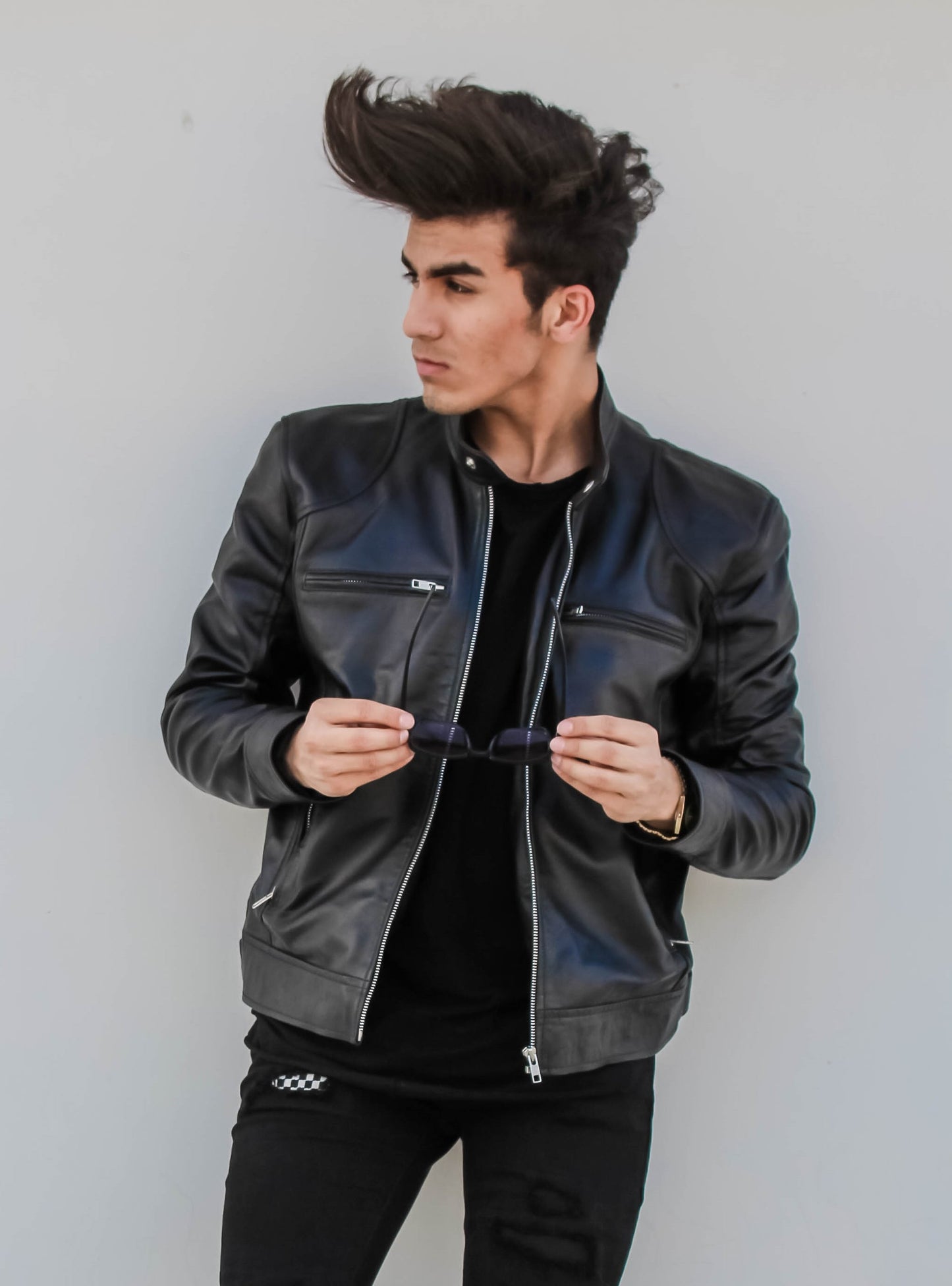 Black Leather Jacket Men