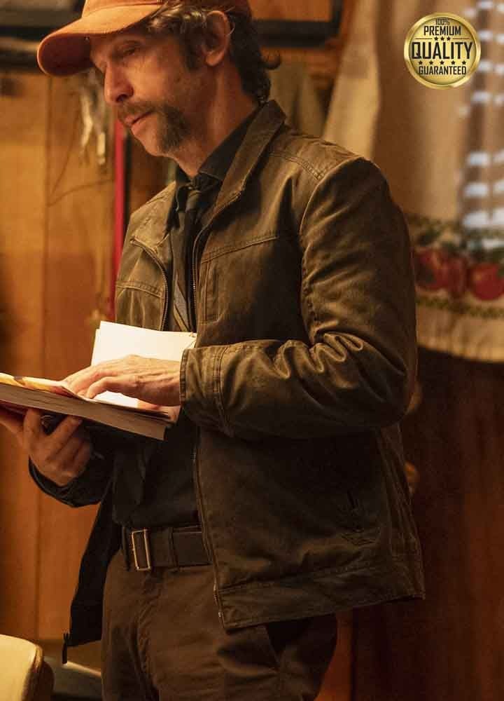 Looking Glass Watchmen Brown Faux Leather Jacket