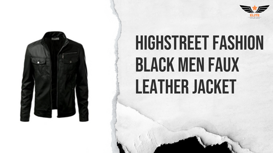 faux leather jacket mens 