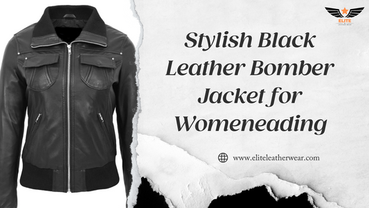ladies leather bomber jacket