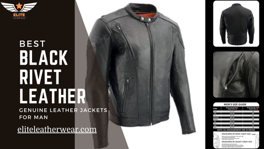 black rivet leather jacket