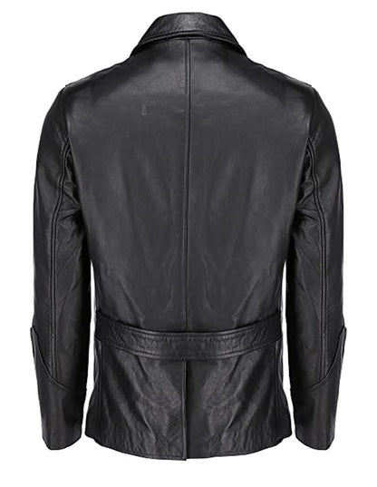 Mens Classic Leather Blazer