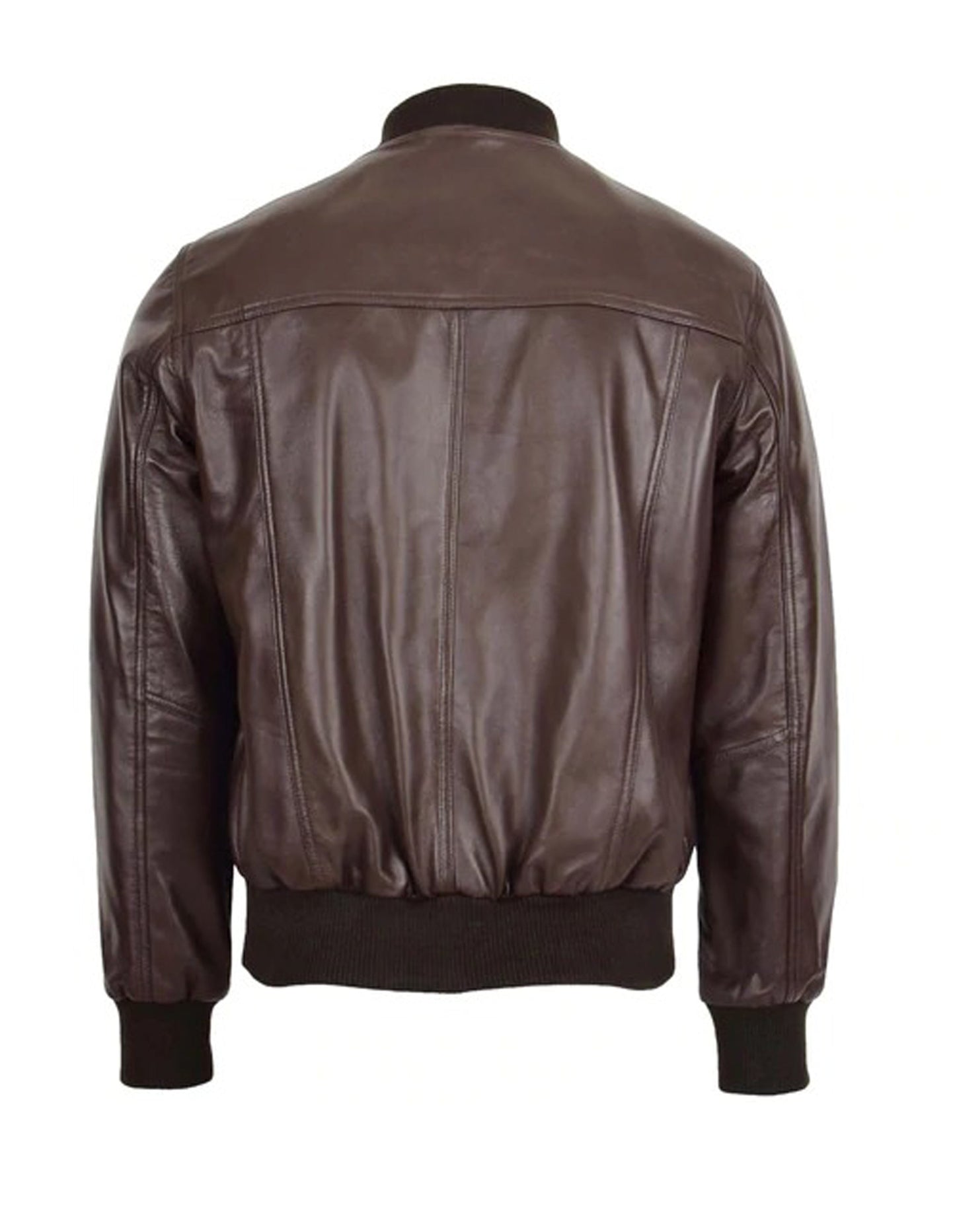 Mens Brown A2 Bomber Sheepskin Leather Jacket