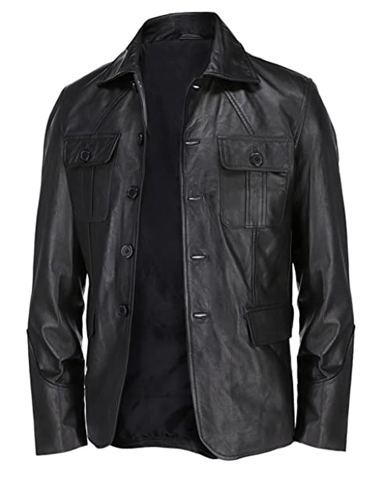 Mens Classic Leather Blazer