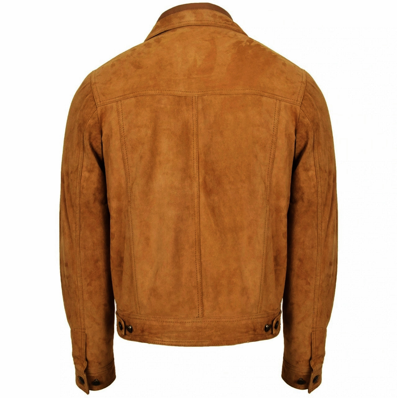 Tan Suede Leather Jacket Men