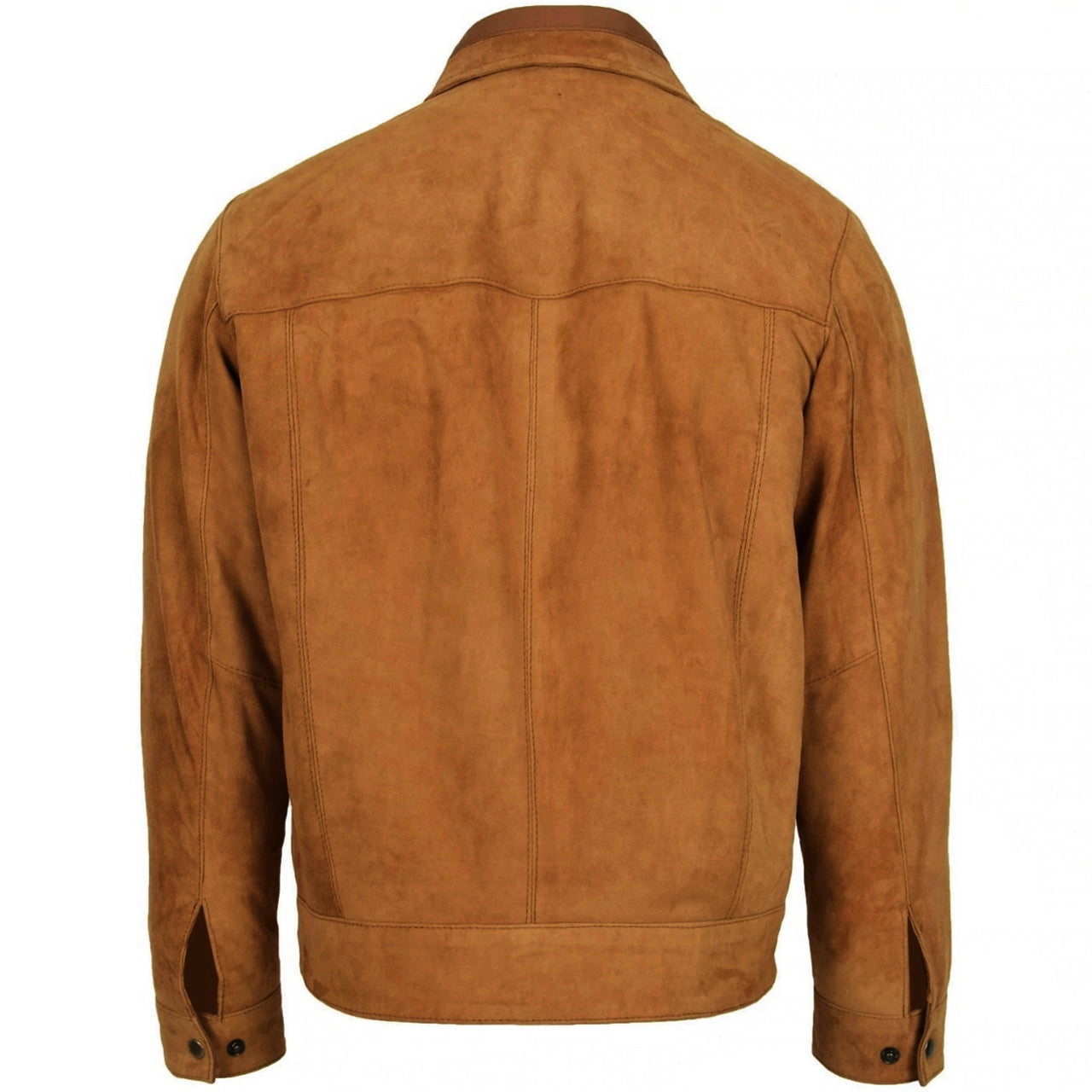 Men's Brown Suede Sheepskin Leather Jacket